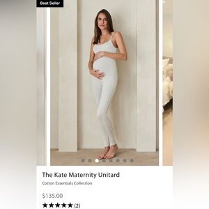 BNWT, The Kate Maternity Unitard, Bumpsuit, Medium, color Ivory